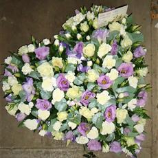 Petite Lilac and white heart- Beaufort local delivery only