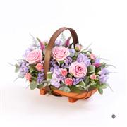 Pink and Lilac Basket - Beaufort local delivery only