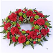Red and Green Wreath - Beaufort local delivery only