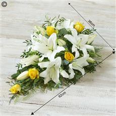   Rose and Lily Spray - Yellow and White 