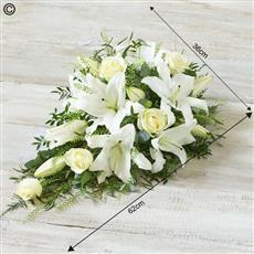   Rose and Lily Spray - White  