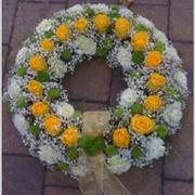 Rose and Gypsophilia Wreath - Beaufort local delivery only