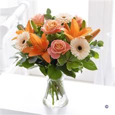  Orange Glow vase Beaufort local delivery only