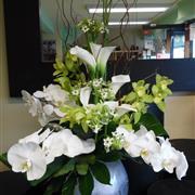 Luxury Calla and Orchid Globe- Beaufort local delivery only