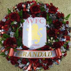Aston Villa Wreath -  Beaufort local delivery only