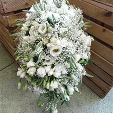 Small white shower bouquet
