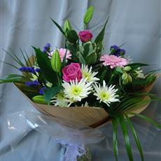 Pretty Flowers handtied- Beaufort local delivery only