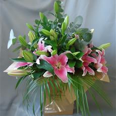 Pure Lily handtied- Beaufort local delivery only