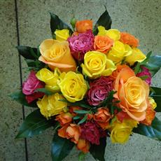 Vibrant Rose Bridal Bouquet