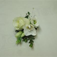 Orchid and rose corsage