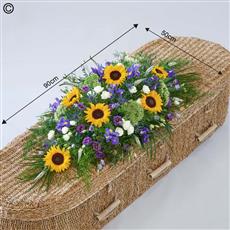 Sunflower Mix Casket Spray