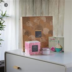 Interflora Happy Birthday Salted Caramel and candle gift set