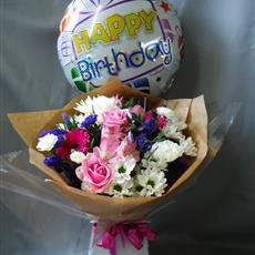 Happy Birthday Balloon Giftbox- Beaufort local delivery only