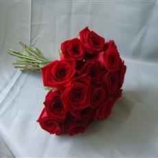 Simply stunning red rose Bridal bouquet- Beaufort local delivery only