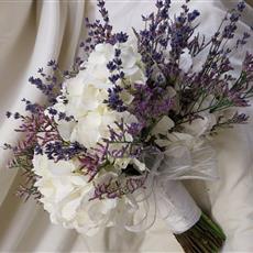 Hydrangea and Lavender Bridal Bouquet