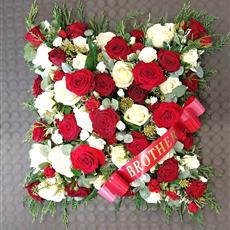 Red and White rose Cushion